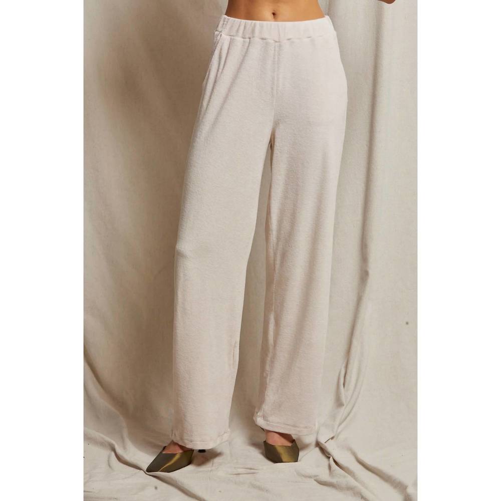 New perfectwhitetee Holly Velour Wide Leg XS Pant Color Sugar